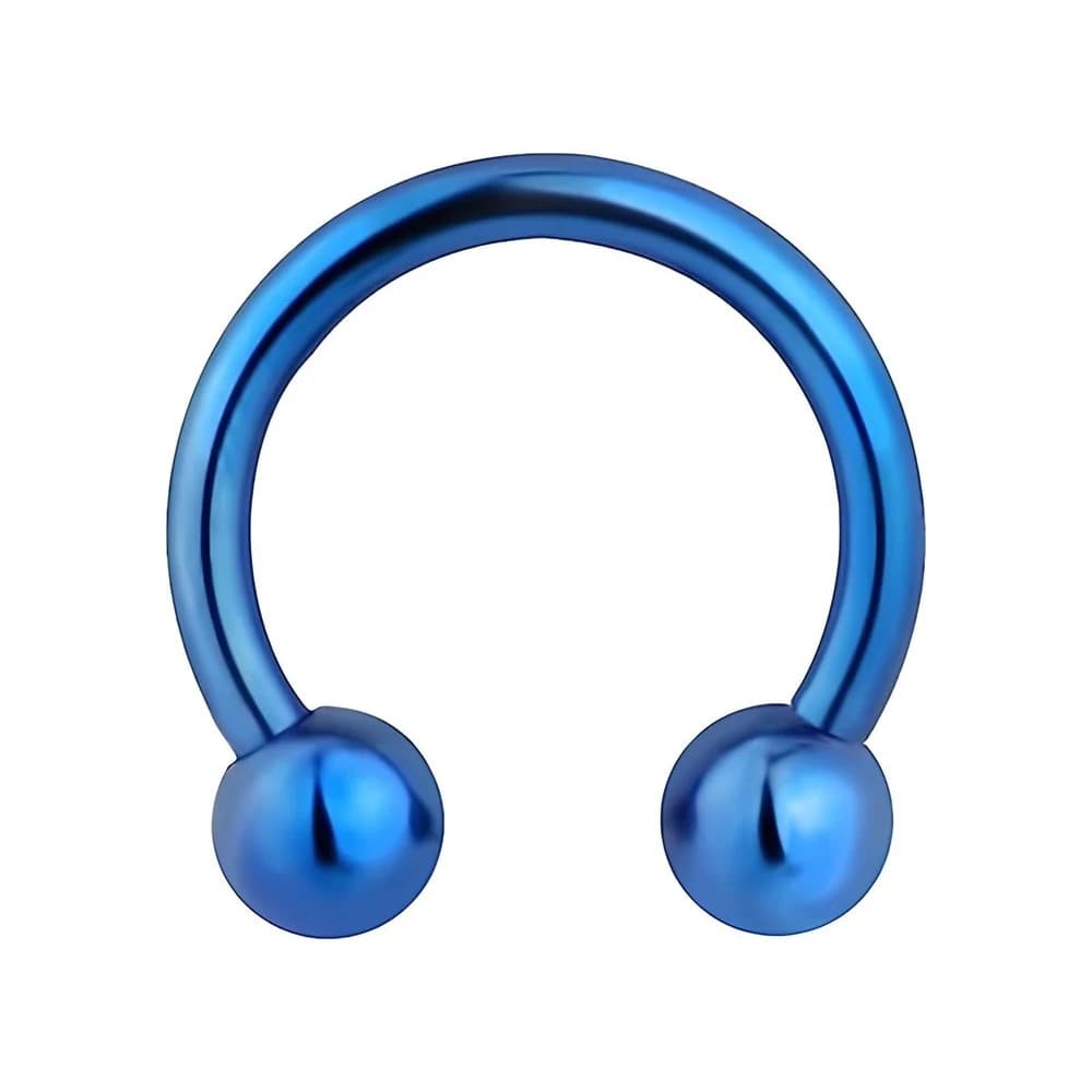 CIRCULAR BARBELL BALL COLOR - AZUL