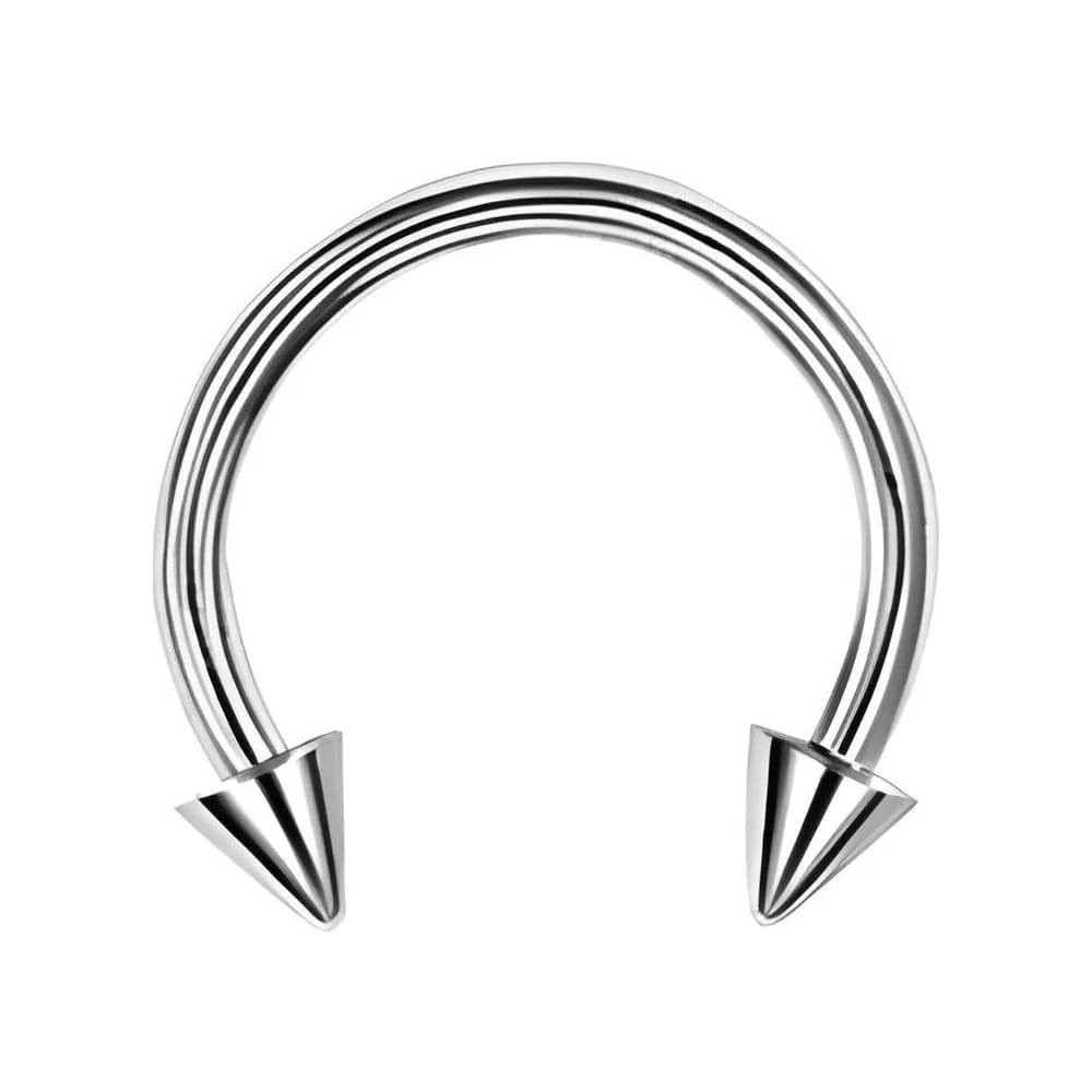 CIRCULAR BARBELL SPIKE PRIME - PLATEADO