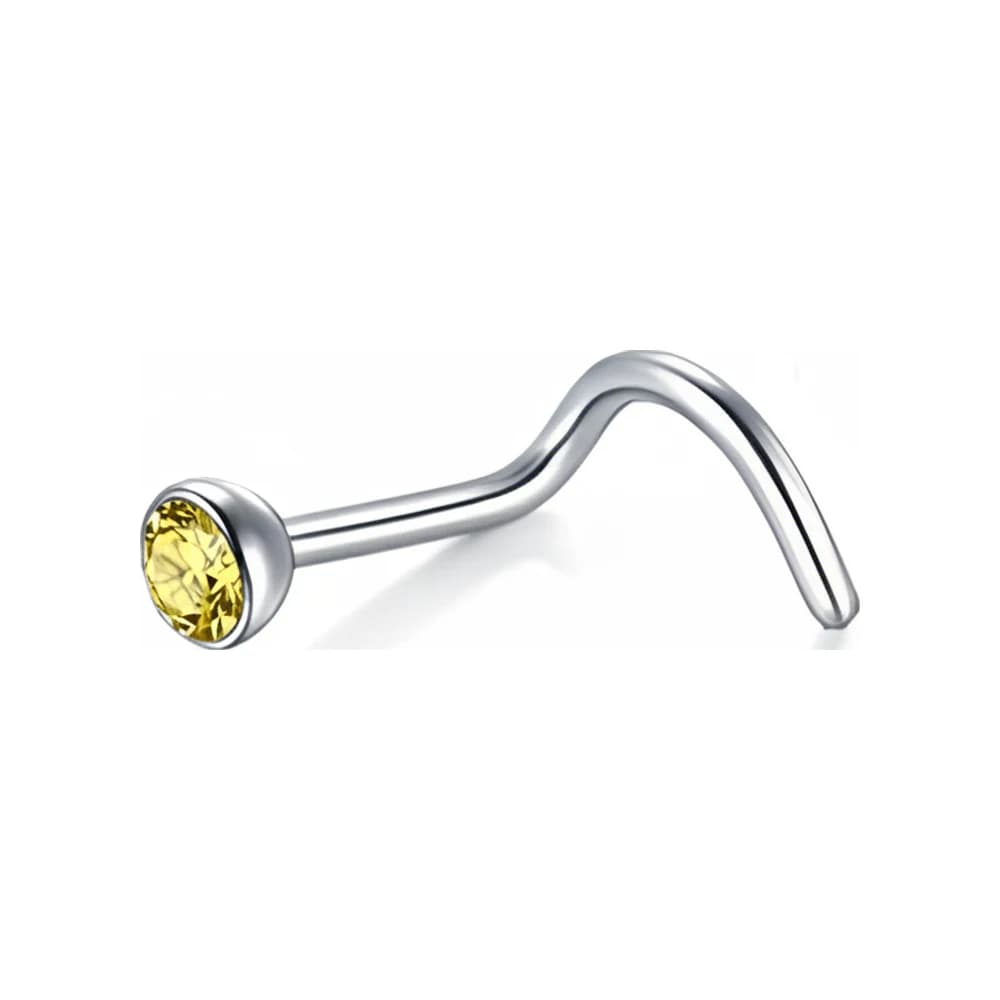 NOSE STUD HOOK SHINE BASIC - AMARILLO