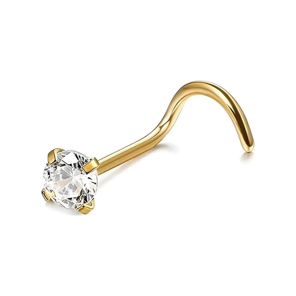 NOSE STUD HOOK SHINE - DORADO