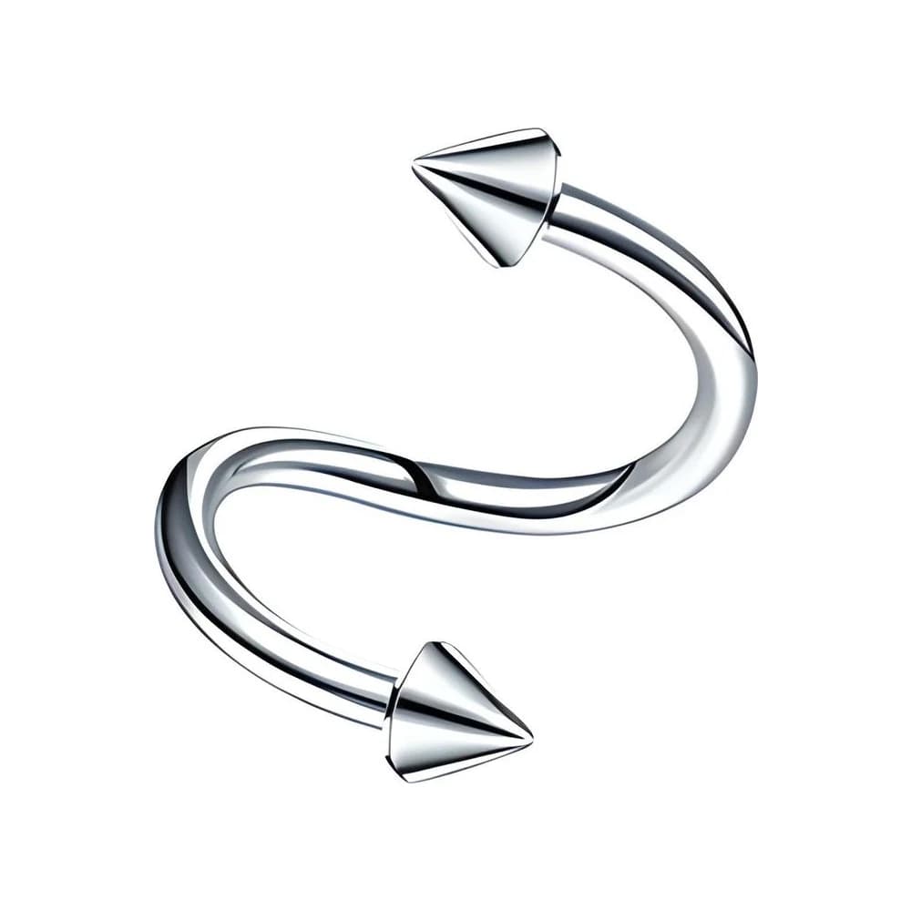 SPIRAL SPIKES - PLATEADO
